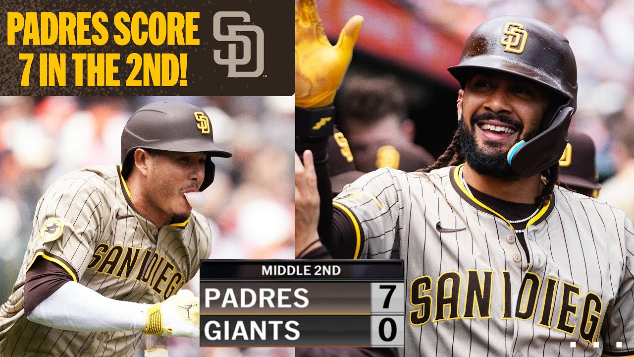 FULL INNING: Fernando Tatis Jr. and Manny Machado fuel the Padres' SEVEN-RUN 2nd inning 💪