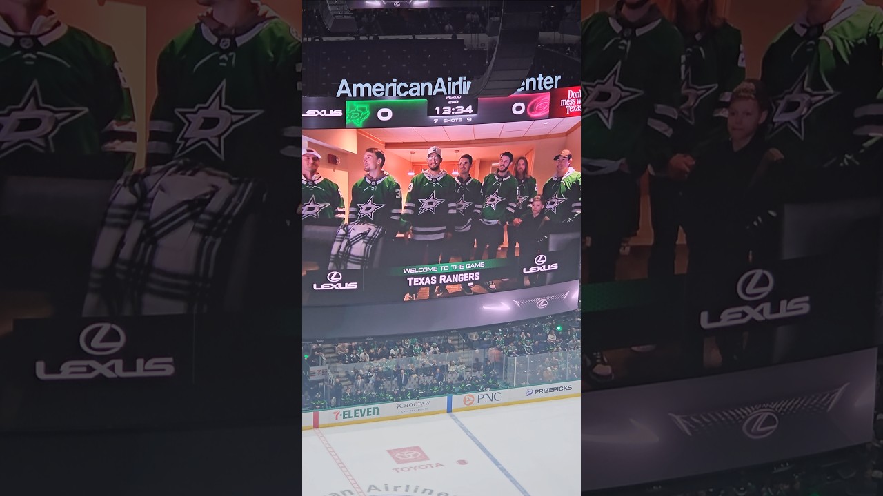 Texas Rangers at Dallas Stars Game 🏒⚾️🔥