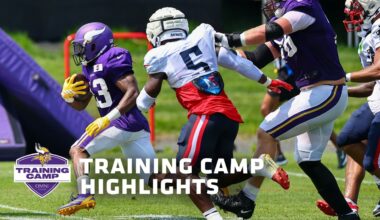 Vikings and Patriots Training Camp Joint Practice Highlights | August 13