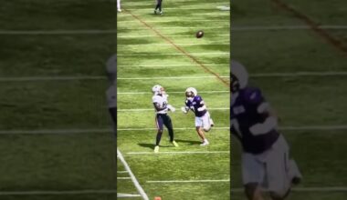 Stefon Diggs is absolutely TORCHING the Minnesota Vikings at joint practice today 🤣 #nfl #patriots