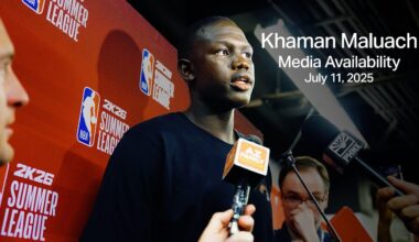 Khaman Maluach speaks on his Summer League debut | Phoenix Suns Media Availability