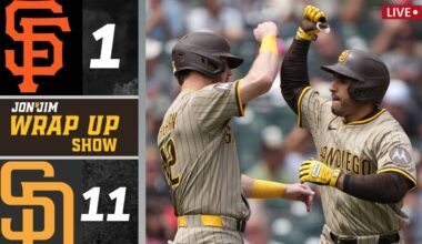 Padres Beat Giants & are in FIRST PLACE in the NL West!