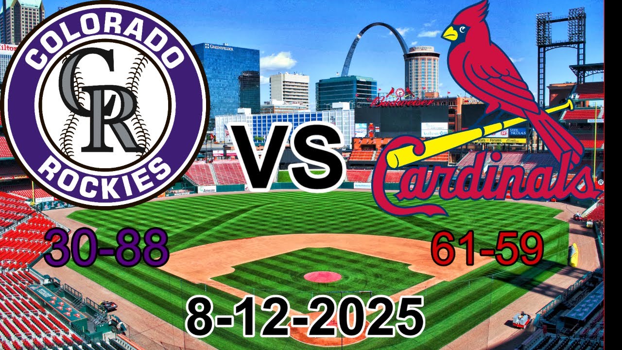 Colorado Rockies Vs St. Louis Cardinals 8-12-2025 Play by play
