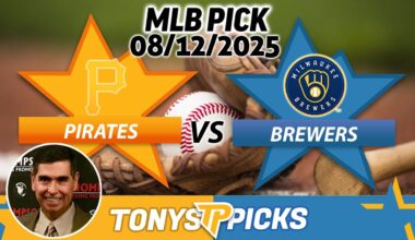 Pittsburgh Pirates vs Milwaukee Brewers Pick 8/12/25 MLB Pick Prediction