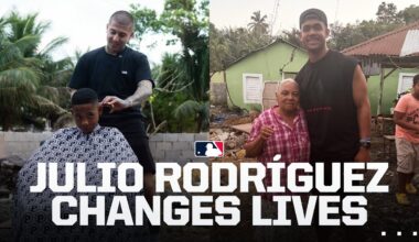 Julio Rodríguez helps REBUILD home for woman in the Dominican Republic ❤️ (feat. Vic Blends)