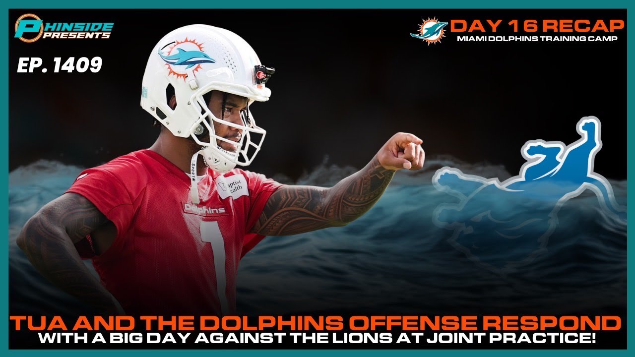 Miami Dolphins REBOUND BIG TIME In Joint Practice With Detroit Lions