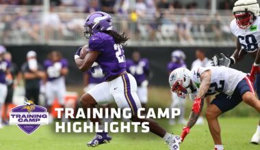Vikings and Patriots Training Camp Joint Practice Highlights | August 14