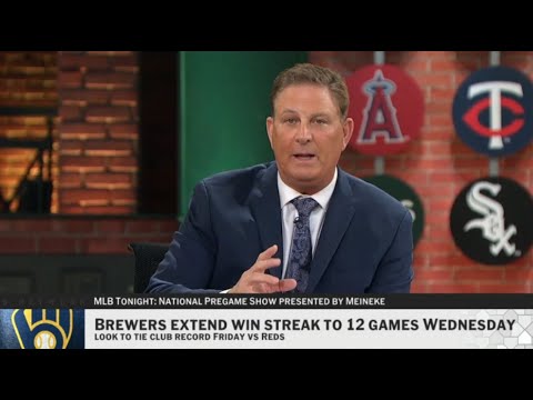Milwaukee Brewers look to tie club record in series vs. Reds – Dan Plesac reaction | MLB Network