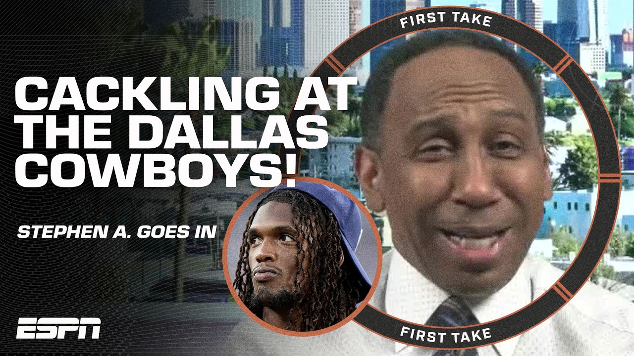 Stephen A. CAN'T HELP BUT LAUGH at Cowboys' sideline FIASCO & Dak Prescott's comments 😅 | First Take