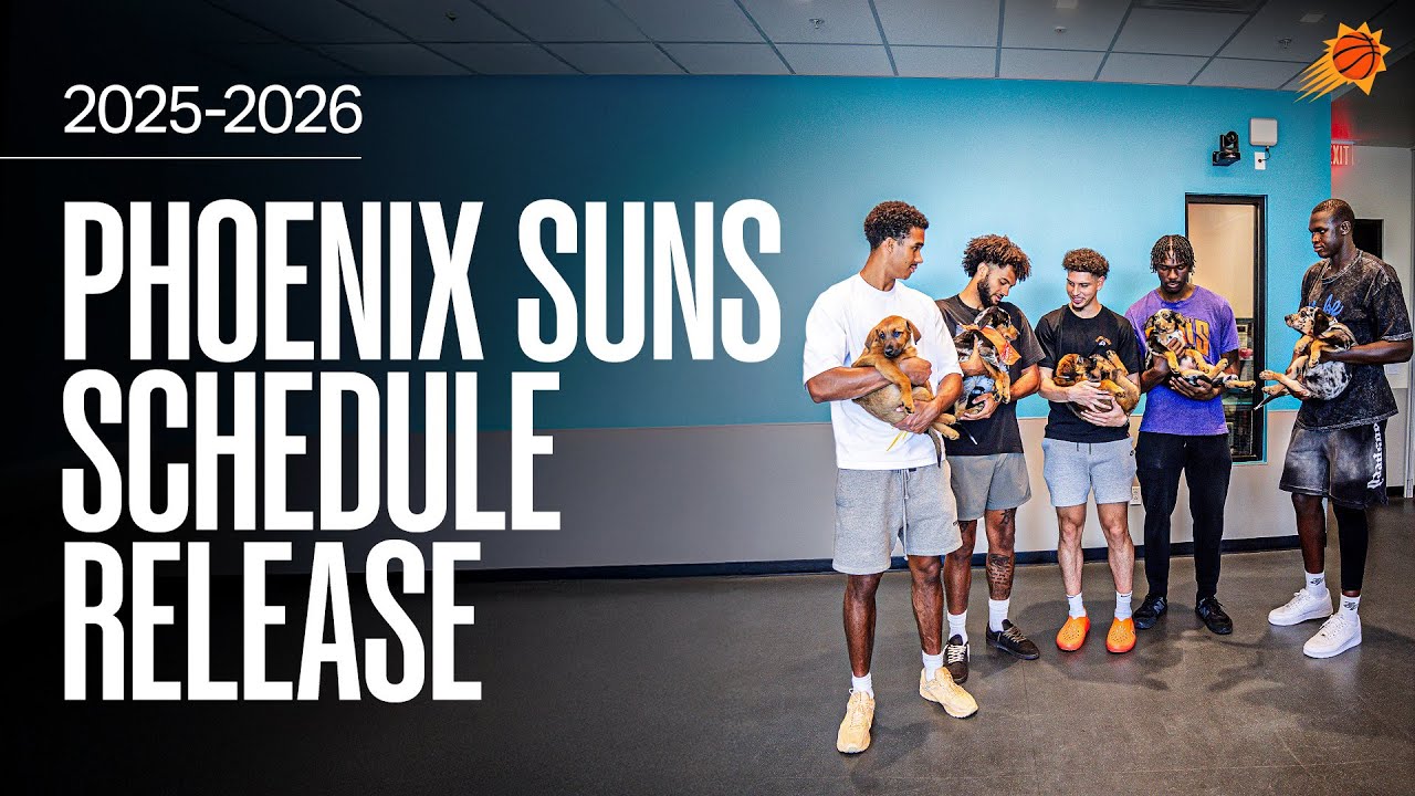 Phoenix Suns 2025-26 Schedule Release | Sponsoring the adoption fees of 30 dogs for 30 NBA teams