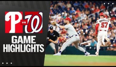 Phillies vs. Nationals Game Highlights (8/14/25) | MLB Highlights