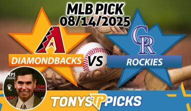 Arizona Diamondbacks vs Colorado Rockies Pick 8/14/25 MLB Pick Prediction