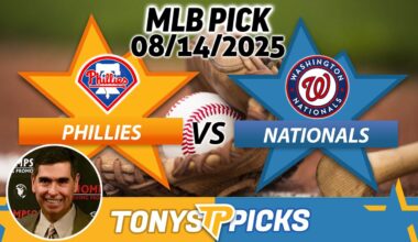 Philadelphia Phillies vs Washington Nationals Pick 8/14/25 MLB Pick Prediction