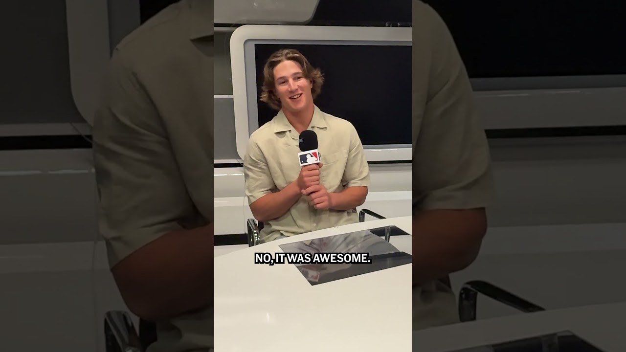 Luke Keaschall finally got to fulfill his wish of meeting Mike Trout!