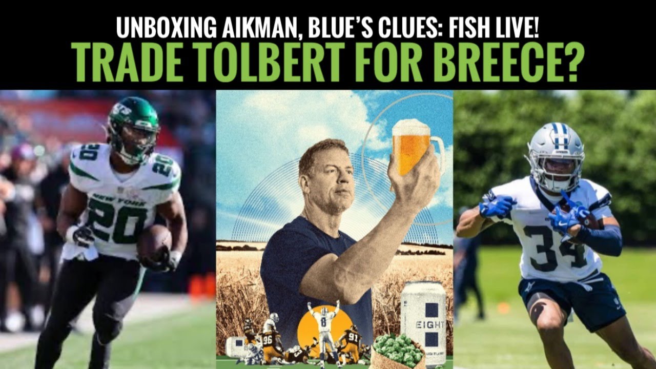 #DallasCowboys Fish Live: Unboxing Aikman; Trade Tolbert for Breece? Blue's Clues
