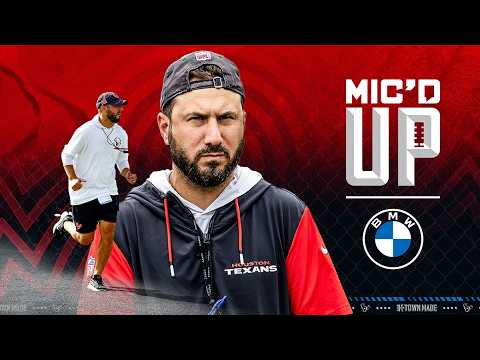 Nick Caley BRINGS the Energy! Texans OC Mic’d Up at Training Camp 🔥