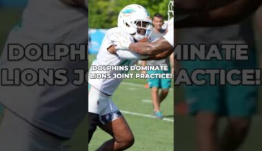 Miami Dolphins BOUNCED-BACK In Joint Practice #2 With Lions! #shorts #miamidolphins #nfl