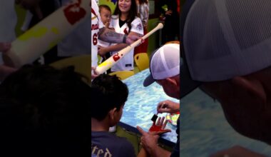 Yohel Pozo is swinging special bat this weekend