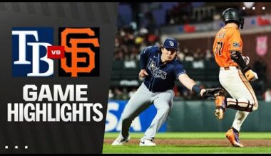Rays vs. Giants Game Highlights (8/15/25) | MLB Highlights