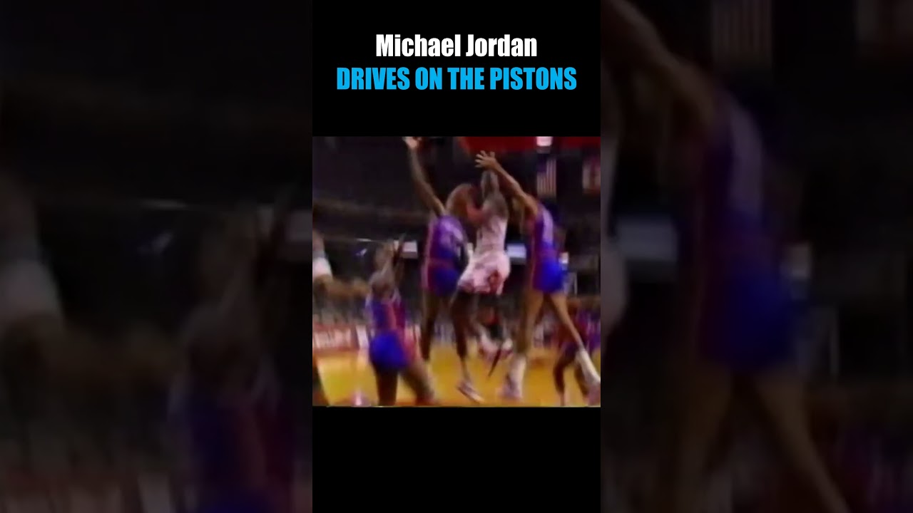 Michael Jordan's UNREAL Layup vs. The Bad Boy Pistons  #goat #nba #nodunks