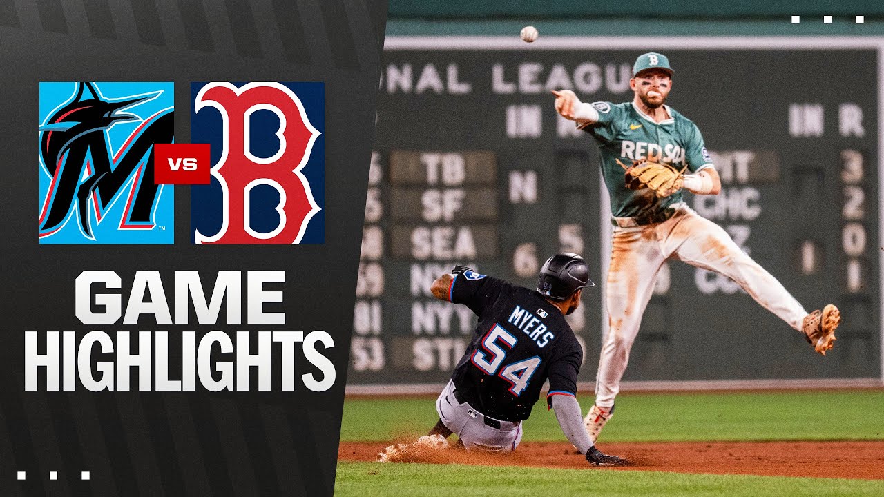 Marlins vs. Red Sox Game Highlights (8/15/25) | MLB Highlights