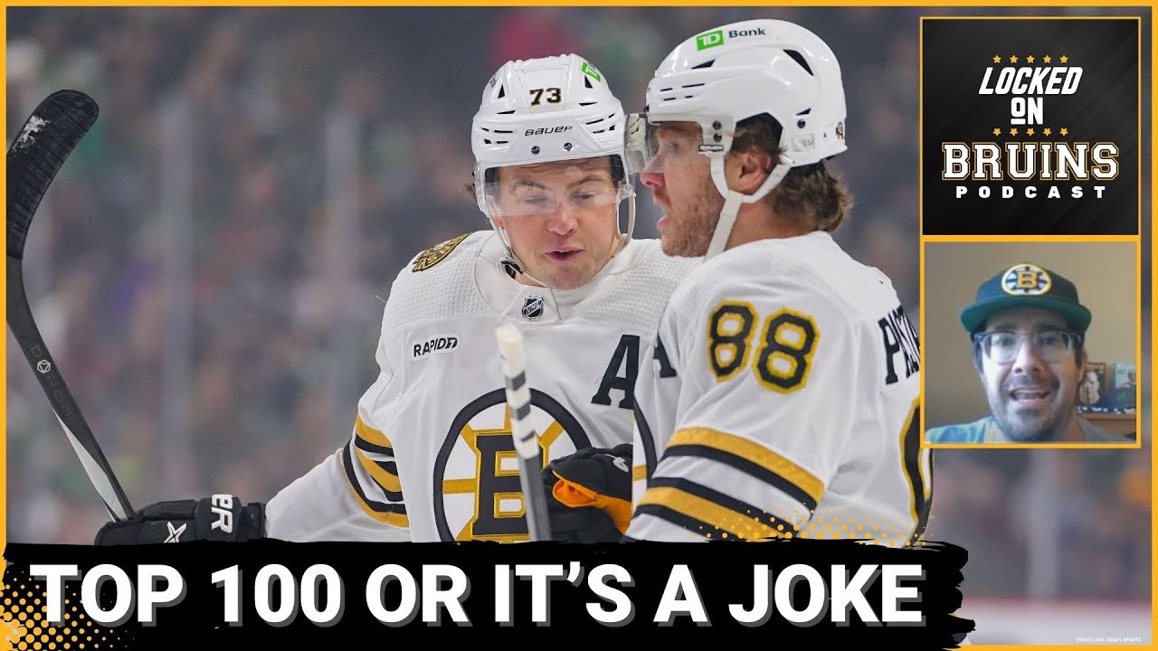 COMPLETE JOKE If Boston Bruins David Pastrnak, Charlie McAvoy, Jeremy Swayman Aren't Top 100