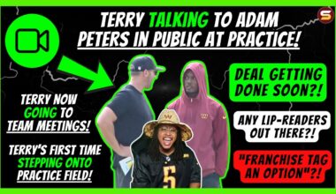 🚨🎥Terry TALKING TO ADAM PETERS AT PRACTICE! & Going to TEAM MEETINGS! | DEAL SOON?! "Franchise Tag?"