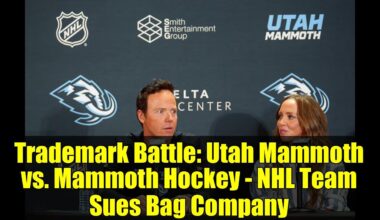 Trademark Battle: Utah Mammoth vs. Mammoth Hockey - NHL Team Sues Bag Company