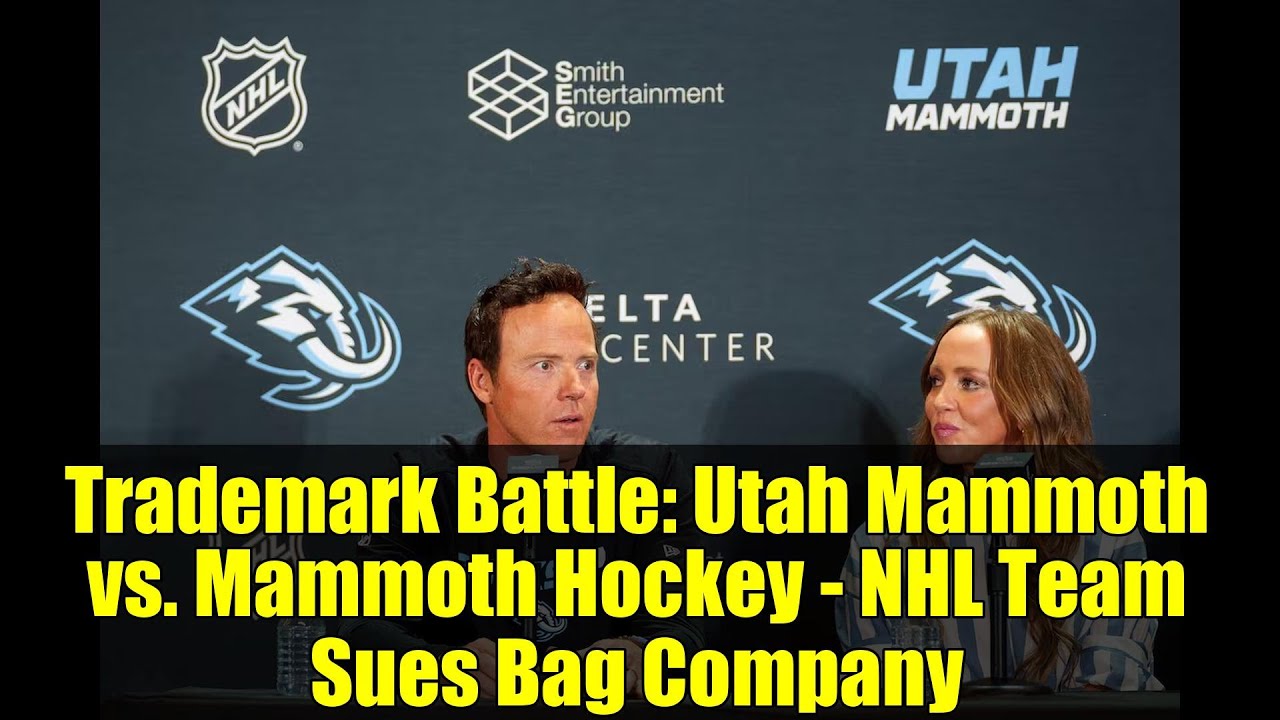 Trademark Battle: Utah Mammoth vs. Mammoth Hockey - NHL Team Sues Bag Company