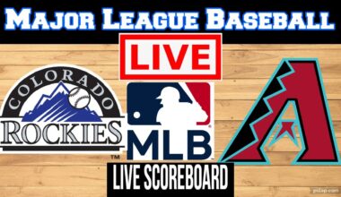 Colorado Rockies Vs Arizona Diamondbacks | MLB | Play by Play | Live Scoreboard