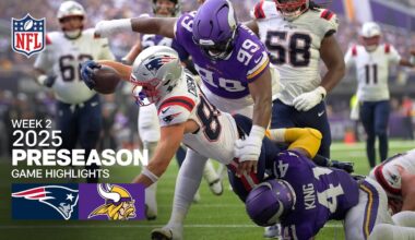 New England Patriots vs. Minnesota Vikings Game Highlights | 2025 Preseason Week 2