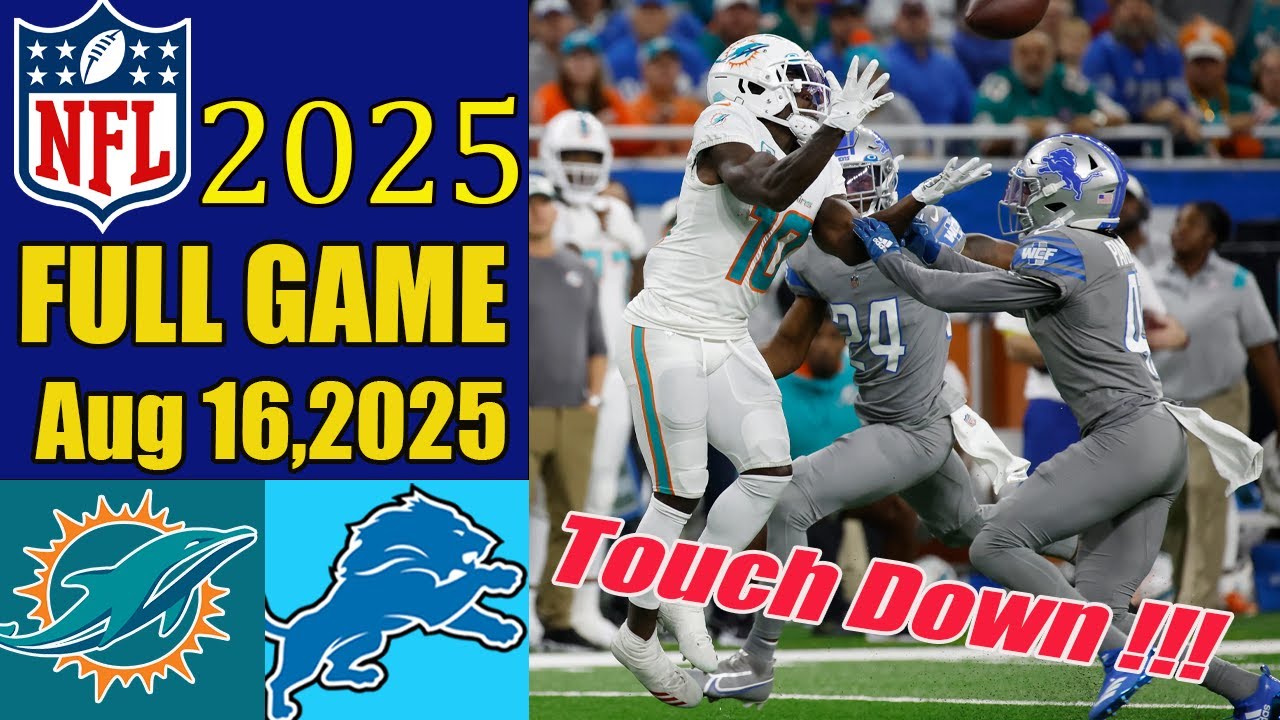 Miami Dolphins vs Detroit Lions Full Game 1st TODAY NFL 2025-Preview  | NFL Today