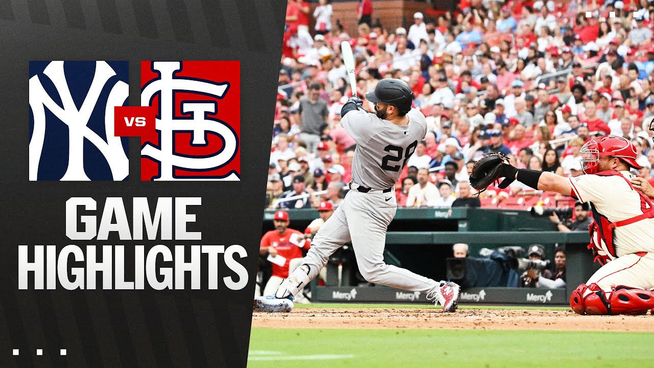 Yankees vs. Cardinals Game Highlights (8/16/25) | MLB Highlights
