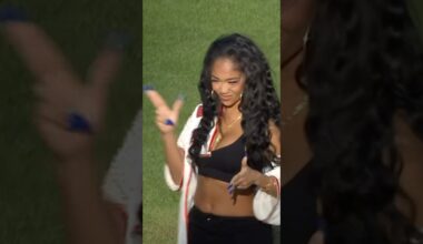 Saweetie’s first pitch