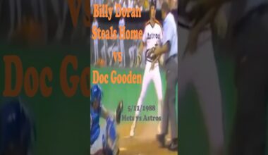 Billy Doran Steals Home vs Doc Gooden (Mets vs Astros, 5/11/1988)