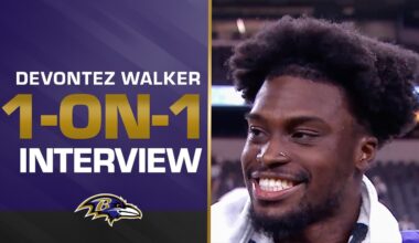 1-on-1: Devontez Walker on His Standout Performance Against the Cowboys | Baltimore Ravens
