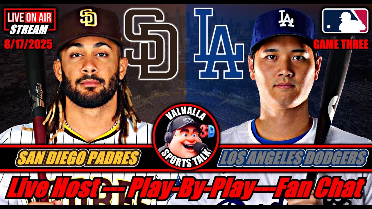 Los Angeles Dodgers vs San Diego Padres ⚾ MLB Baseball 🟢 LIVE STREAM MLB in 3D.