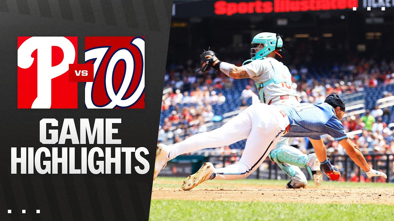 Phillies vs. Nationals Game Highlights (8/17/25) | MLB Highlights