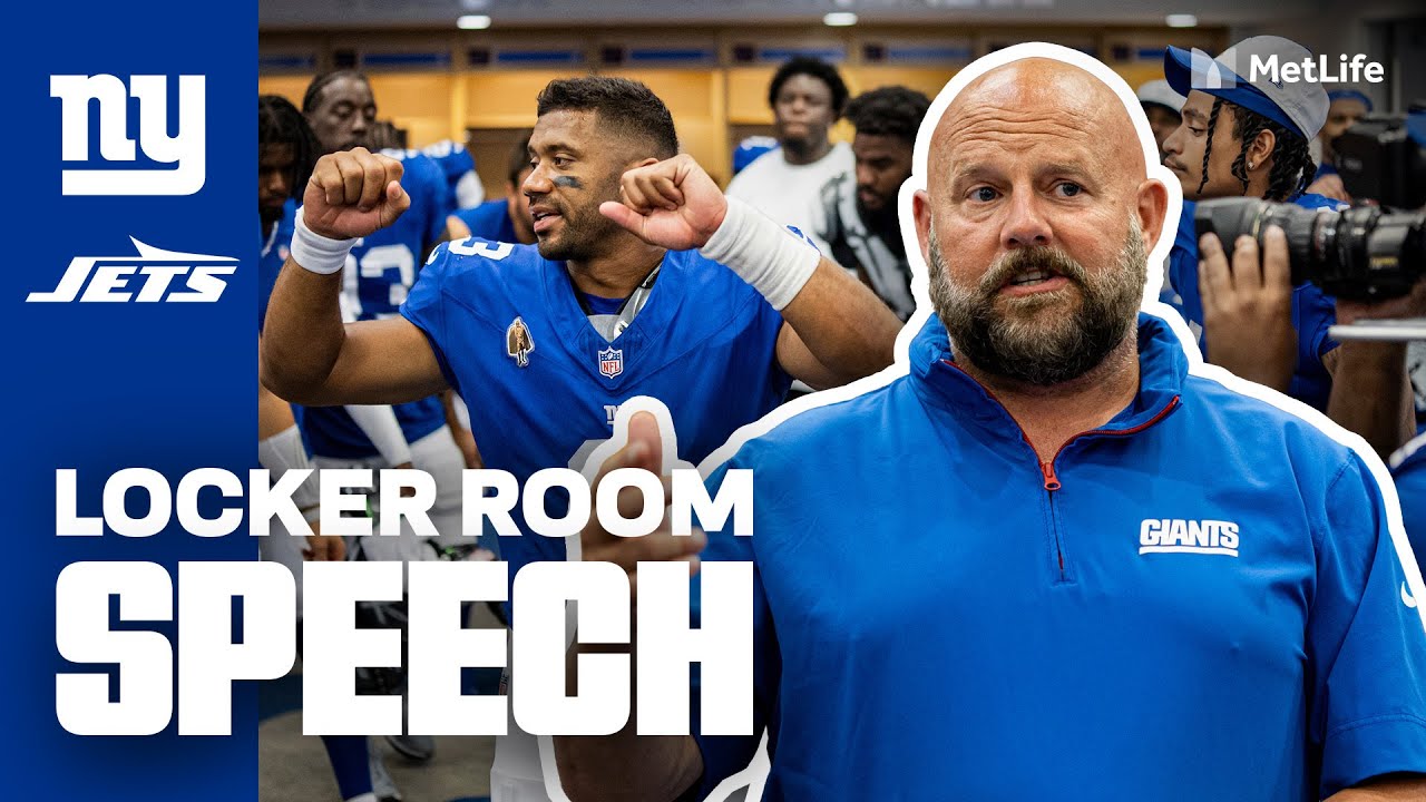🗣️ Postgame Victory Speech | Preseason Week 2 vs. New York Jets | New York Giants