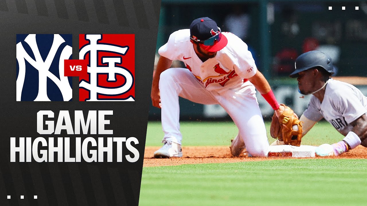 Yankees vs. Cardinals Game Highlights (8/17/25) | MLB Highlights
