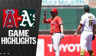 Angels vs. A's Game Highlights (8/17/25) | MLB Highlights