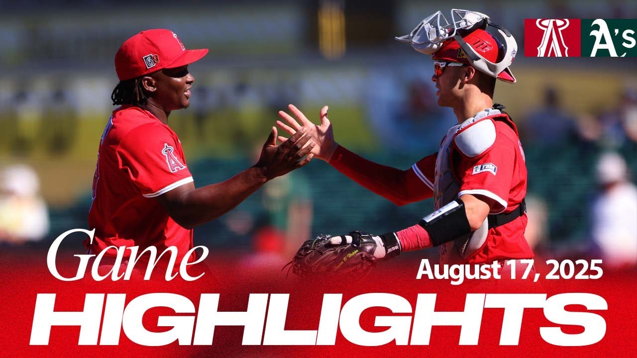 Angels vs. A's Game Highlights (8/17/25) | MLB Highlights