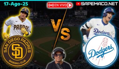 San Diego PADRES vs Los Angeles DODGERS, en vivo. (17-Ago-25)