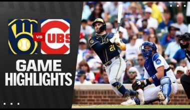 Brewers vs. Cubs Game 1 Highlights (8/18/25) | MLB Highlights