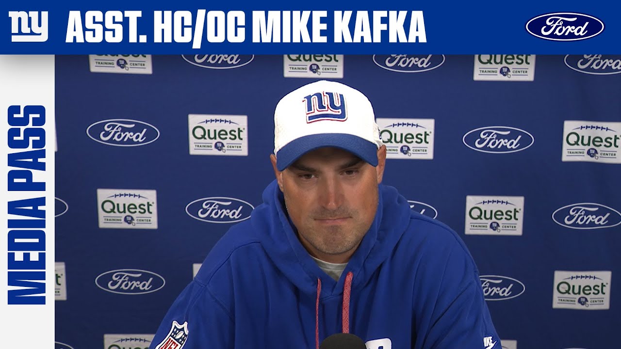 Mike Kafka on Calling Plays on Sideline vs. Booth | New York Giants