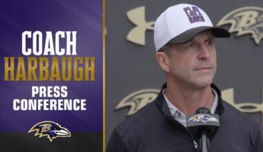 John Harbaugh Gives Injury Updates | Baltimore Ravens