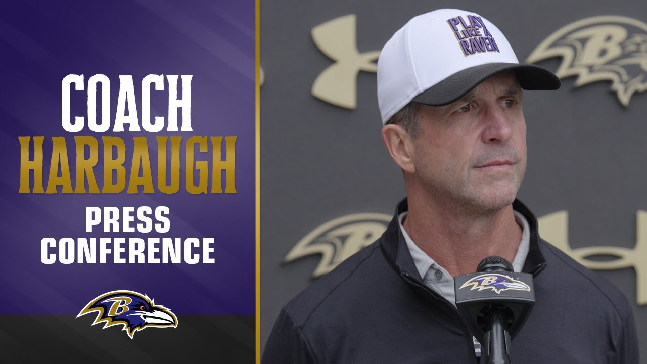 John Harbaugh Gives Injury Updates | Baltimore Ravens