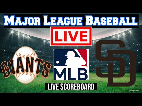 Live: San Francisco Giants Vs San Diego Padres | MLB | Play by Play | Live Scoreboard