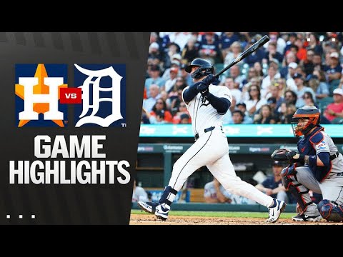 Astros vs. Tigers Game Highlights (8/18/25) | MLB Highlights