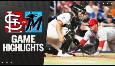 Cardinals vs. Marlins Game Highlights (8/18/25) | MLB Highlights